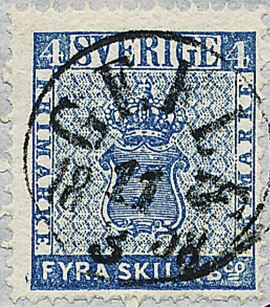 F2m 4sk bco blå stämplat GEFLE 11.3.1858