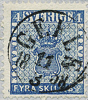 F2m 4sk bco blå stämplat GEFLE 11.3.1858