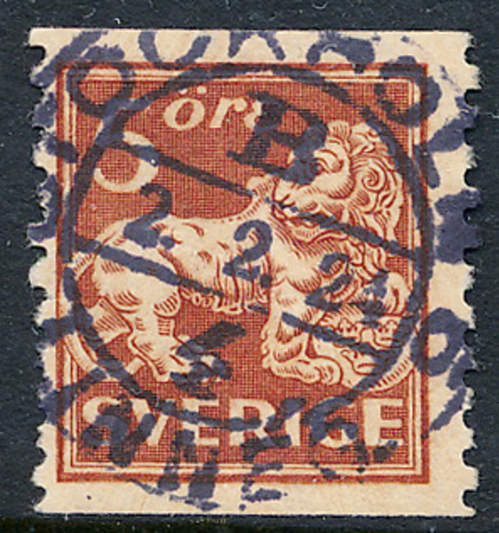 F142Acx  10 öre bur STOCKHOLM 6 B 2.2.24 LINNÉG