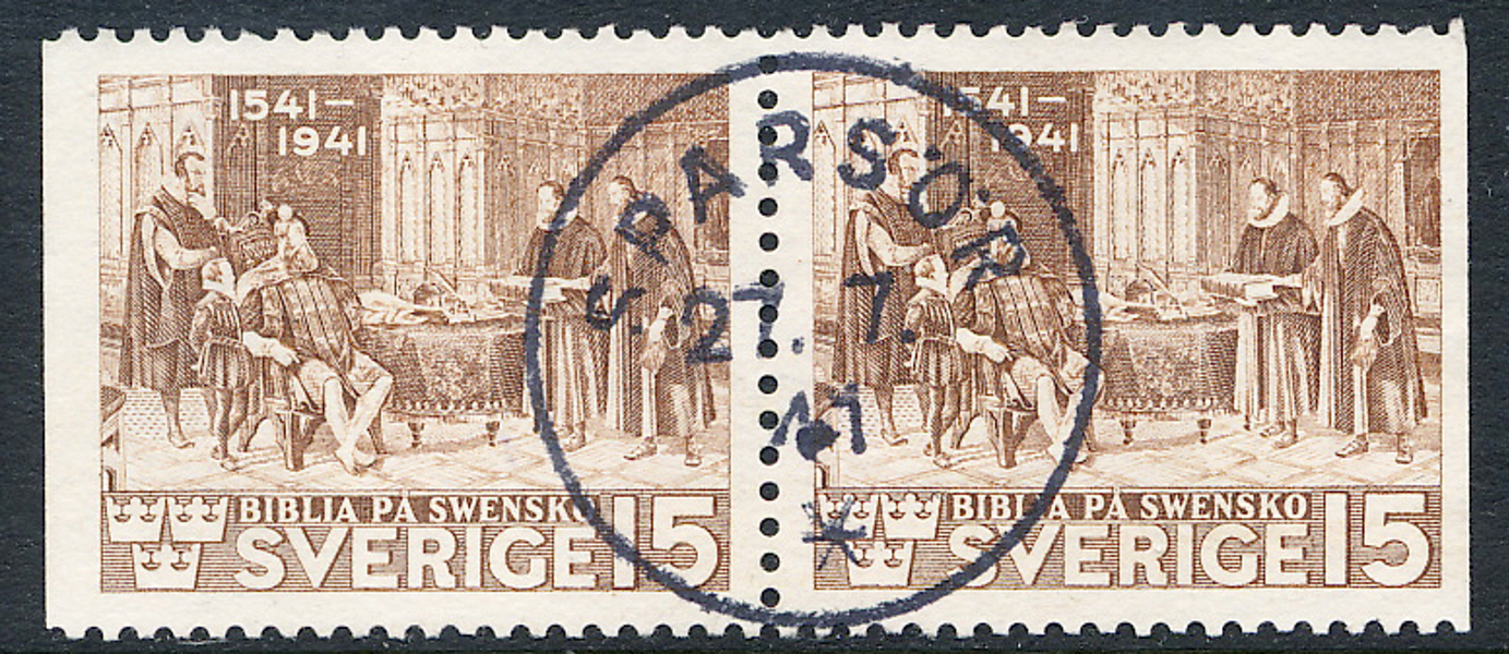 F328BB Bibeln 15 öre brun SPARSÖR 27.7.41