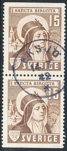 F335BB S.ta Birgitta15 öre brun EKSJÖ 14.7.42