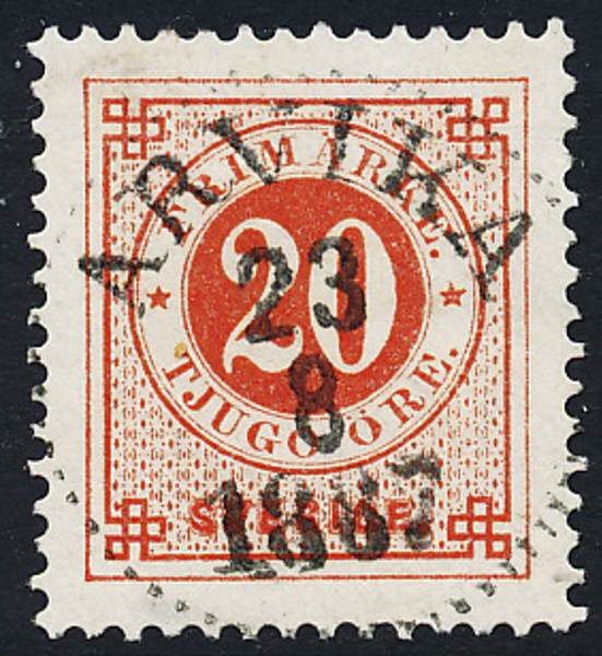F46b 20 ljust orangeröd ph  ARVIKA 23.8.1887 LYX