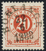 F46 20 öre röd ph  BORLÄNGE 22.6.1888  Praktexemplar