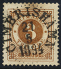 F41 3 öre brun ph  CIMBRISHAMN 21.5.1894 