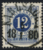 F32 12 öre blå t.13. KARLSKOGA 5.1.1880 Lyxexemplar