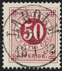 F36 50 öre karmin t.13 LAHOLM 21.1.1882 Praktexemplar