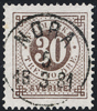 F35 30 öre brun t.13. NORA 5.3.1881 Praktexemplar