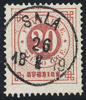  F33 20 öre röd t.13 SALA 26.8.1879