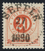 F42 20 öre röd ph SEFFLE 27.11.1890 