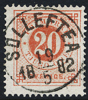 F33 20 öre röd t.13 SOLLEFTEÅ 19.5.1882