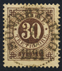 F47 30 öre brun ph SUNDBYBERG 2.10.1891 Praktexemplar