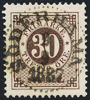 F47 30 öre brun ph SÖDERHAMN 9.9.1887 Lyxexemplar