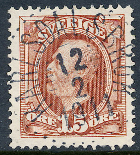 55 KARLSDALSBRUK 12.2.1911 (T) N33 Postal 1200 Praktstämpel andra månaden!