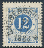 32 SNÖBERGSHYTTAN 31.12.1884 (T) N22 Postal 1200 Praktstämpel