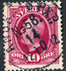 54 ÅNGBÅTS PXP No 58  14.10.1892  Postal 100