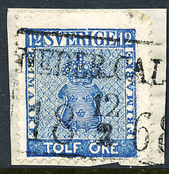 9 NEDER CAL(IX) 12.2.1868 (BD) N7 på klipp Postal 500