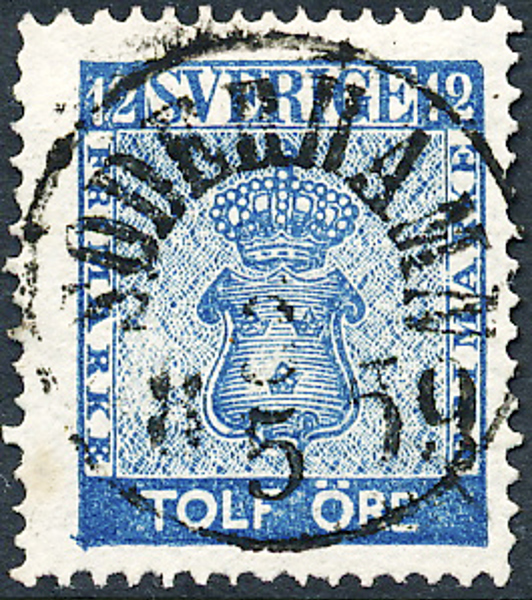 9 SÖDERHAMN x.5.1859 (X) N10 Postal 125 Prakt/Lyx