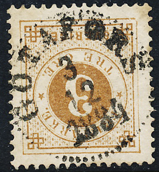 28 GÖTAFORS 3.12.1884 (F) N14 Postal 600 - omvänd stämpel