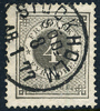 F18a 4 öre mörkgrå t.14 STOCKHOLM SÖD 8.1.1877