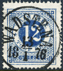 F21o 12 öre djupblå t.14 WADSTENA 13.1.1876