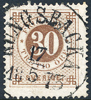 F25d2 30 öre orangeakt.brun t.14 KUNGSBACKA 17.5.1873. Prakt 
