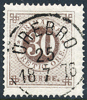 F25i 30 öre gråakt. brun t.14 ÖREBRO 25.7.1876 