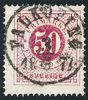 F26g 50 öre rödakt. karmin t.14. FALKÖPING 3.6.1873