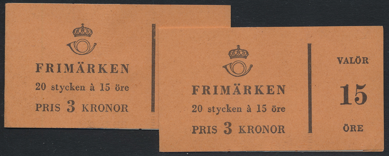 H116 B1 & B2a 20x15 öre Gustaf VI Adolf typ 2