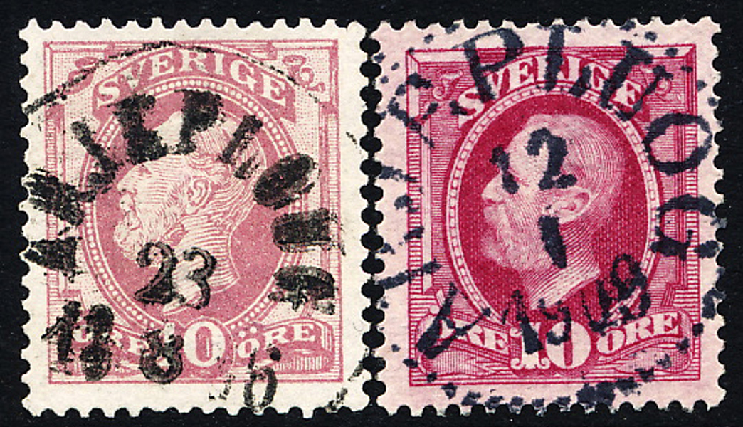ARJEPLOUG 23.8.1886 (R5) N10 & ARJEPLUOG 12.1.1909