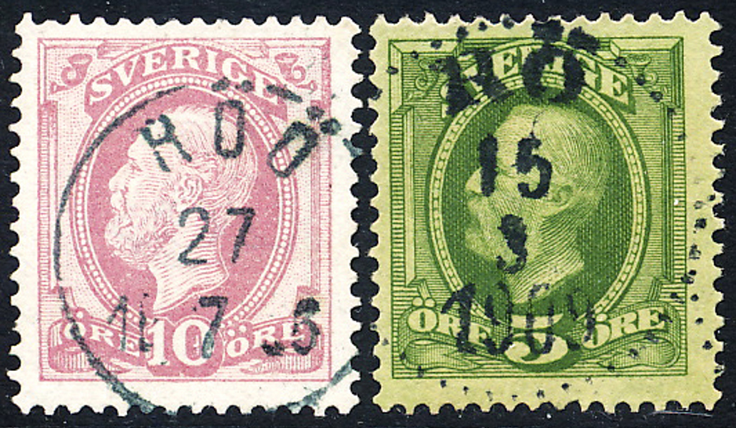 RÖÖ 27.7.1886  N16 & RÖ 15.3.1909 N14