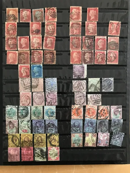 STORBRITANNIEN, INKL. KOLONIER 1841 - modernt stämplat i insticksbok