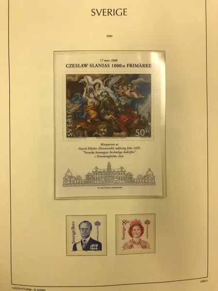 SVERIGE Postfriskt 1992-1993, 2000-2012 på Leuchtturm-blad