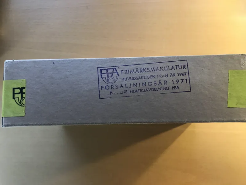 Postens förseglade kilovara 1971