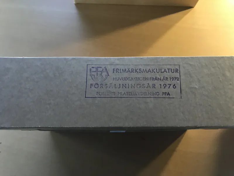 Postens förseglade kilovara 1976