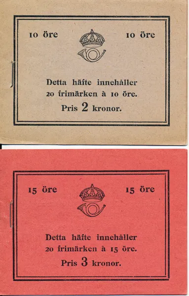 HÄFTE H23 R och H24 R Lützen 10 och 15 öre