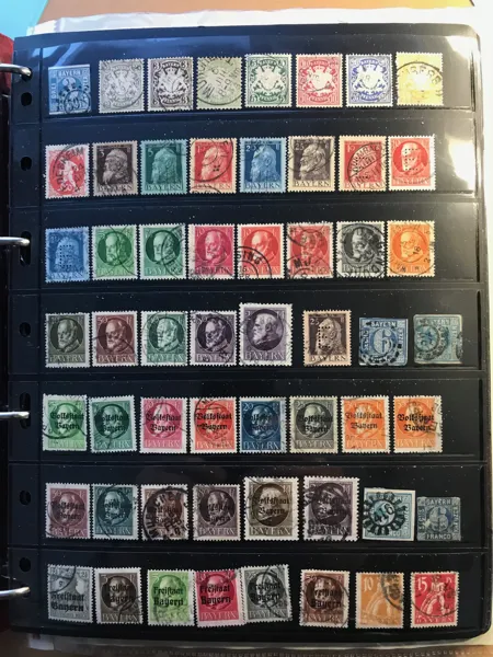 TYSKLAND Stater, Riket, DDR och BRD inkl Berlin Samling i två Vario-album med kassett