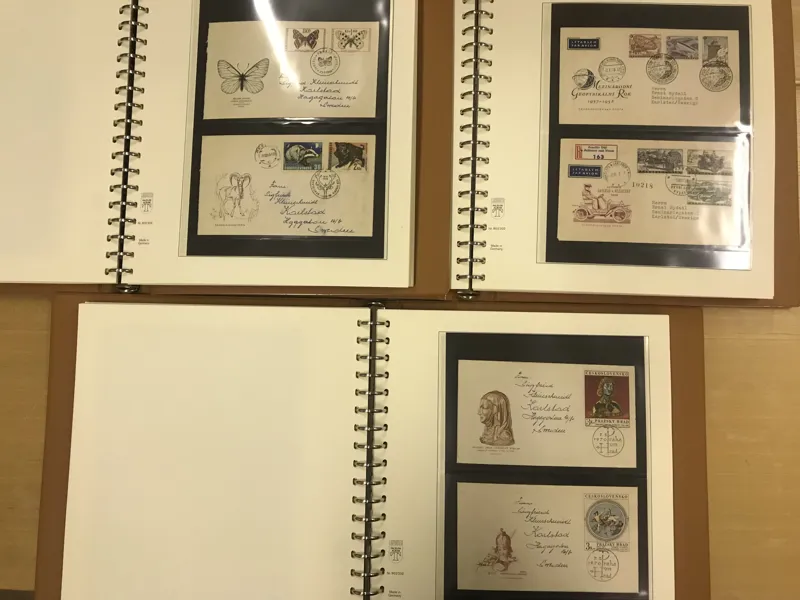 TJECKOSLOVAKIEN Tre Lindner-album med FDC vackert samlade efter teman