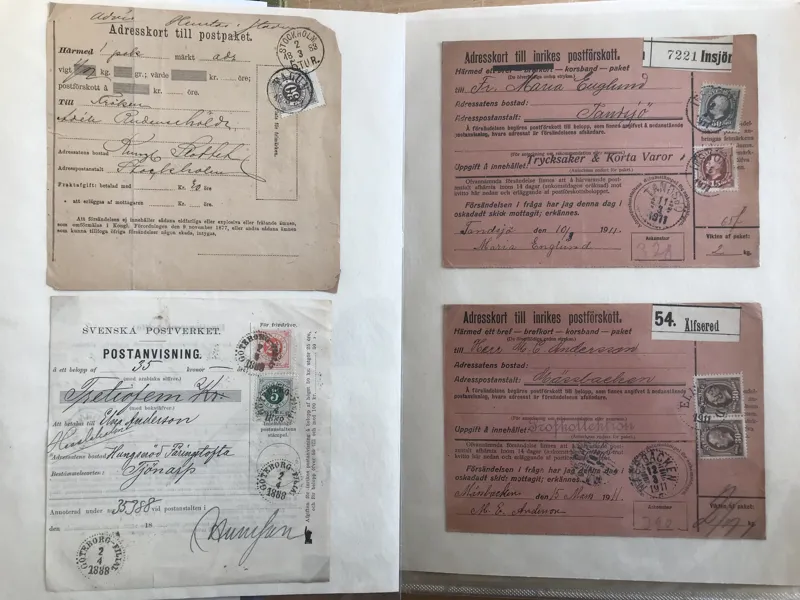PAKETAVIER 286 st adresskort för paket från Ringtyp till modernt i kontorspärm