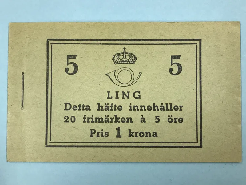 H38 BC 20 x 5 öre Ling, 3+4-par, omvänd inlaga
