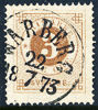 F17d 3 öre orangebrun WARBERG 22.3.1873