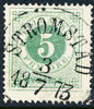 F19c  blågrön (smaragdgrön) t.14 STRÖMSTAD 3.7.1873