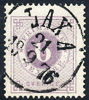 F20 blåaktigt blålila t.14 stämplat LAXÅ 21.9.1876