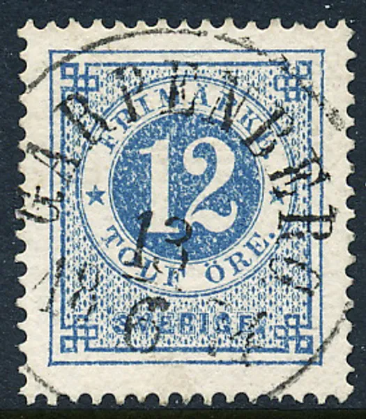 F21m blå GARPENBERG 13.6.1874 - Praktexemplar