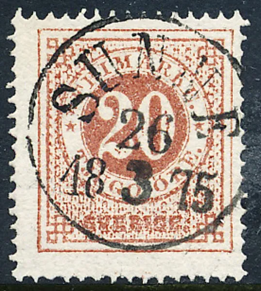 F22e brunaktigt röd SUNNE 26.3.1875