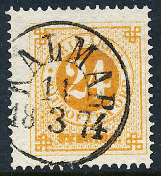 F24b orange på vanligt papper KALMAR 11.3.1874