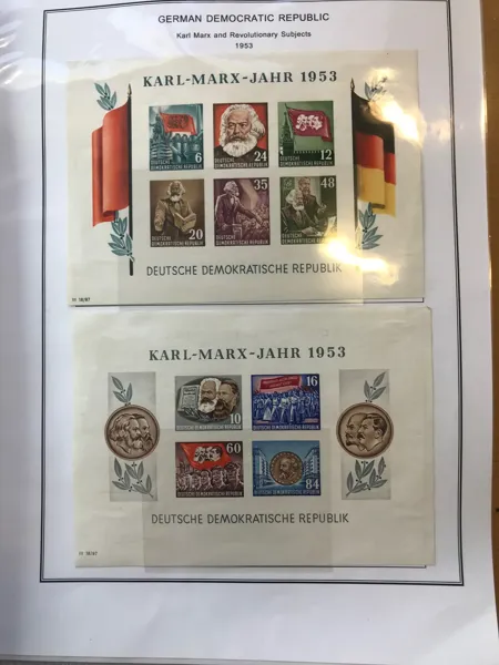 DDR Komplett samling stämplat/ostämplat 1949 - 1990, inkl alla blocken